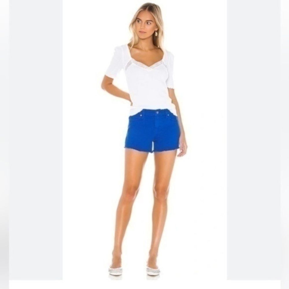 New Low Rise Blue Rolled Shorts By Abercrombie